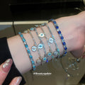 Evil Eye Crystal Tennis Bracelets Seven Color Styles view 3