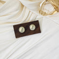 Cream Pearl Dome Stud Earrings Five Sizes 8 to 16mm view 9