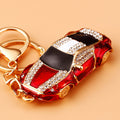 Jeweled Sports Car Keychains with Braided and Bare Wrist Loop Options view 12