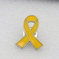 Colored Awareness Ribbon Metal Lapel Pin Brooch in 12 Styles view 11