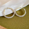 Colorful Beaded Hoop Earrings in Nine Geometric and Pearl Styles view 7