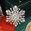 Layered Crystal Flower Cluster Brooch in Three Metal Tones view 4