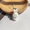 Flocked Bunny Rabbit Phone Strap Charms 4 Pose Styles view 7