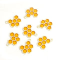 Bee and Honeycomb Enamel Charm Collection for Jewelry Making view 4