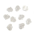 Colorful Rhinestone Heart Pendant Charms in 10 Styles view 7