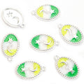Pastel Moon and Star Oval Enamel Charm Collection for Jewelry Making view 8