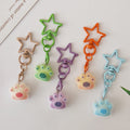 Flocked Cat Paw Star-Clasp Charms in Five Pastel Colors view 3