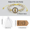 Adjustable Cross Bead Bracelet With Virgin Mary Medallion view 3