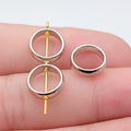 Round Ring Frame Spacer Beads in Four Metal Tone Finishes view 6