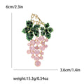 Crystal Grape Cluster Brooch in Four Pastel Colorways view 8