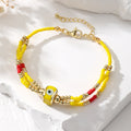 Multistrand Seed Bead Evil Eye Bracelets in Eight Colors view 10