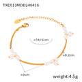 Gold Tube Baroque Pearl Cluster Necklace And Bracelet Set Pieces view 7