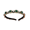 Pearl And Crystal Headband In Four Jewel Tone Colorways view 5