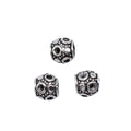 Patterned Barrel Large-Hole Spacer Bead in 1 Finish for Jewelry Making view 3