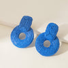 Blue Rectangle Rings