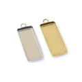 Rectangular Metal Pendant Trays in Steel and Gold Finishes view 5