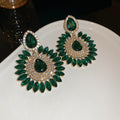 Crystal Teardrop Statement Earrings in Three Colors view 8
