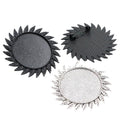 Radiating Leaf Brooch Bezel Blank for Cabochon Craft Jewelry Making view 5