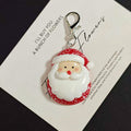 Red White Santa Resin Keychains Lobster Clasp Five Styles view 6
