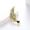 Wheat Crystal Metal Brooch Pin for Jackets and Lapels view 5