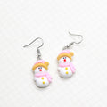 Resin Christmas Bell Penguin Tree Santa Snowman Earrings view 9