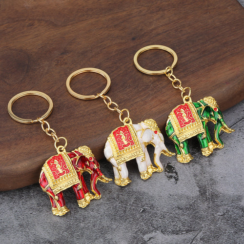 3D Elephant Zinc Alloy Car Keychain Gift Pendant