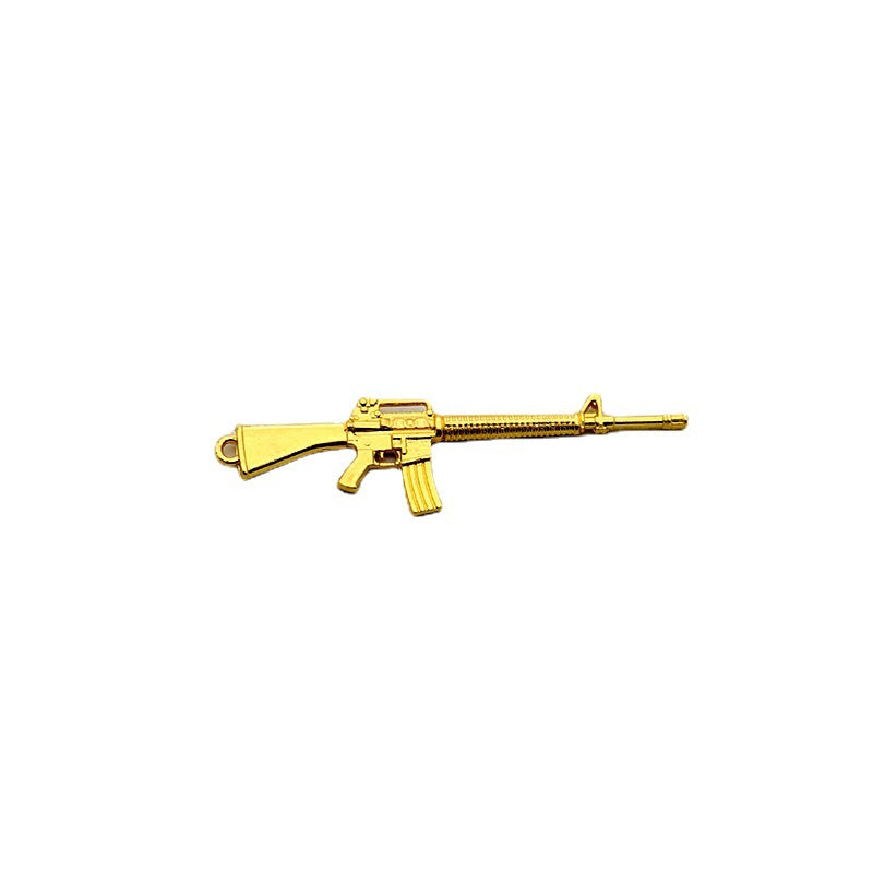Mini Rifle Model Alloy Keychain Charm