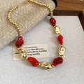 Gold Tone Nugget Bead Necklaces And Bracelets Multi Colors view 6