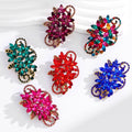Flower Crystal Six Designs Metal Brooch Pin 3.9 x 5.9 cm view 4