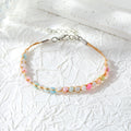 Beige Woven Cord Skull Eye and Bead Bracelets in Five Styles view 7