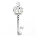 Vintage Metal Crown Key Pendant in Multiple Finish Options for Jewelry Making view 6
