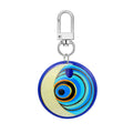 Twelve Piece Printed Round Evil Eye and Hamsa Clip Keychain Set view 3