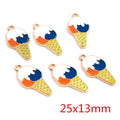 Colorful Enamel Ice Cream Metal Charms in Five Design Options view 7