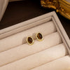Plain Oval Studs