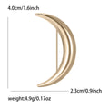 Polished Crescent Moon Brooch Decorative Lapel Pin view 6