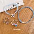 Fish Charm Bead Bracelets Mermaid Tail Open Ring Styles view 2