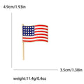 United States Flag Enamel Brooch with Gold Tone Pin view 5