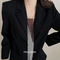 Long Beaded Fringe Necklaces in Four Gradient Colors view 3