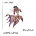 Pearl Goldfish Brooch In 4 Styles With Enamel And Crystal Details view 9