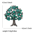 Colorful Crystal Tree of Life Brooch in Nine Colors view 9