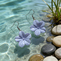 Realistic Molded Flower Drop Earrings in Twelve Botanical Designs view 11