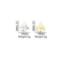 Pearl Center Flower Charms in Gold and Silver Tone Finishes view 3