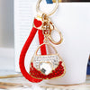 Red-Braided Red-Heart-Handbag