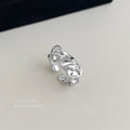 Silver Tone Open Link Pattern Adjustable Ring For Women view 4