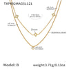 TXP492 Gold-Double Necklace