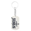 Jesus Wooden Dog Tag Keychain The Way Truth Life Cross view 5