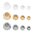 Diamond Facet Pattern Metal Spacer Beads for Jewelry Making view 5