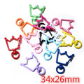 Colorful Heart, Bow, Cat and Fruit Lobster Clasps in Five Styles view 8