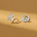 Crystal Starburst Huggie Hoop Earrings Fashion Jewelry view 3