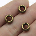 9x9x4.7mm 0.9g Multi Color Zinc Alloy Smooth Large Hole Spacer Beads for Bracelet Jewelry Making